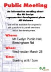 Public Meeting flyer